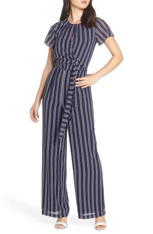 michael michael kors mega railroad stripe jumpsuit 